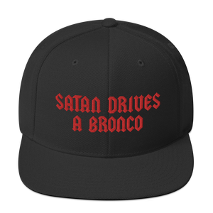 Satan Drives a Bronco baseball hat